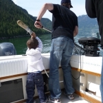 kids love fishing in Campbell RIver BC