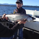 Joel with a big Campbell River Salmon