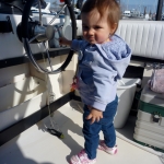 Kids driving campbell river fishing boat