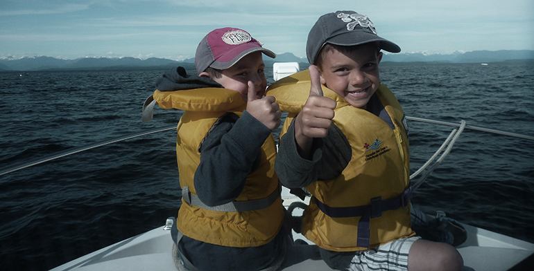 Campbell River Salmon fishng charters for kids